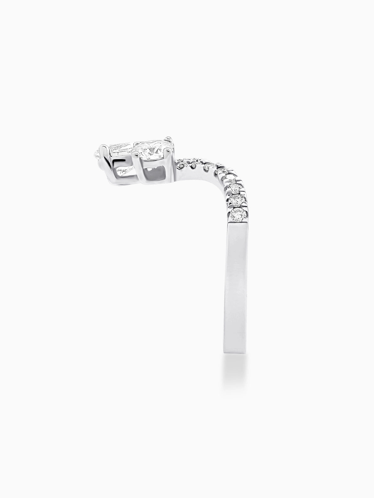 Luna Twin Diamond Wrap Ring - Evol Jewels