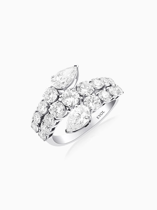 Serene Diamond Wrap Ring - Evol Jewels