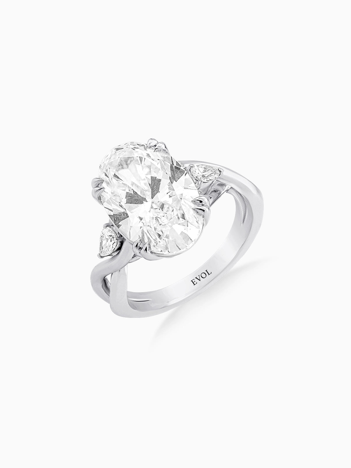 Eterna Oval Diamond Ring - Evol Jewels