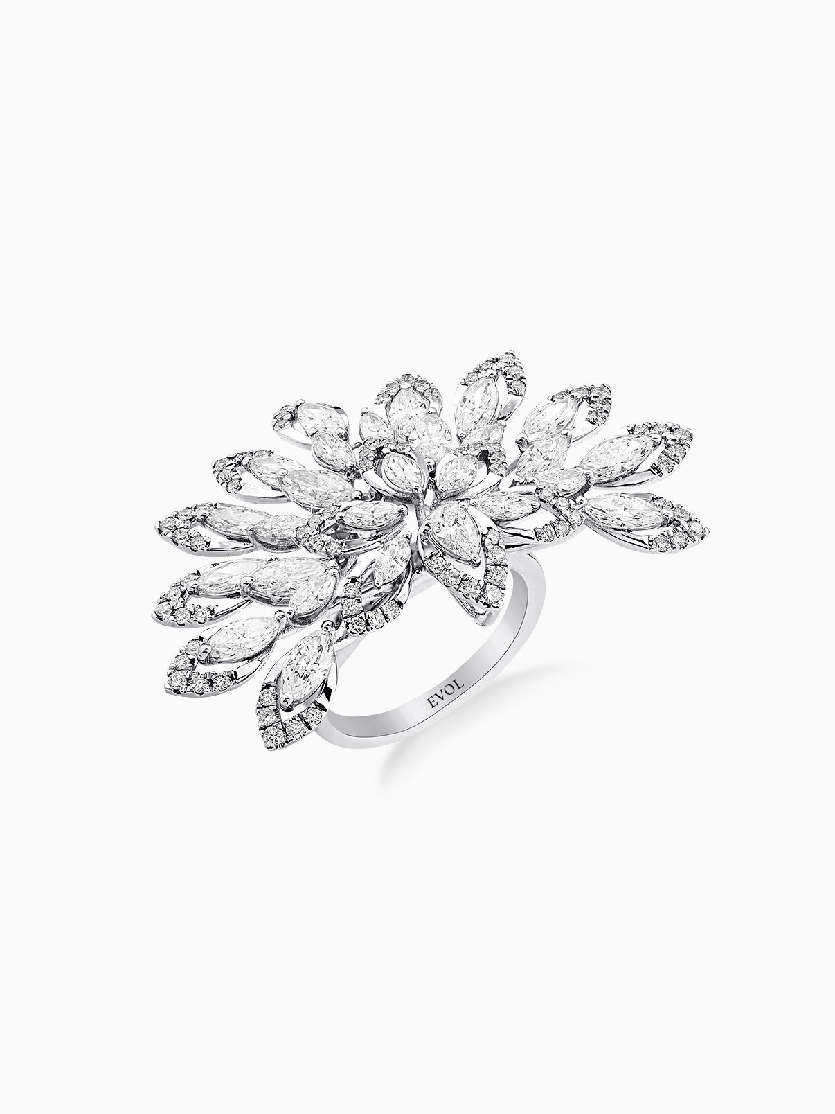 Flora Marquise Bloom Ring - Evol Jewels