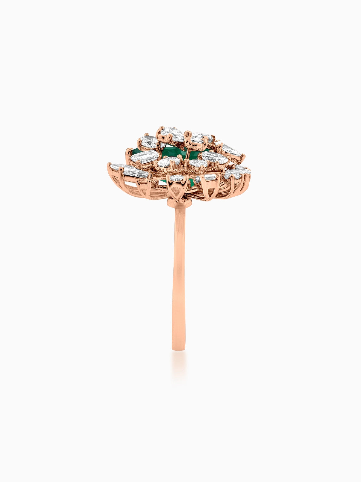 Celestia Emerald Radiance Ring - Evol Jewels