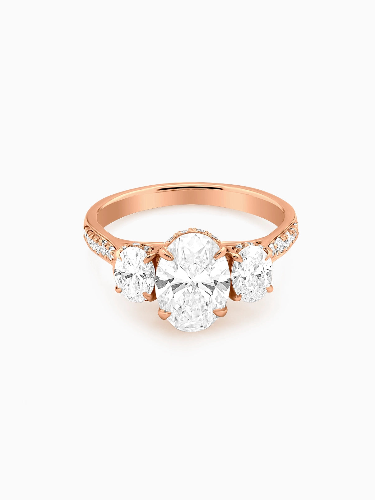 Radiant Trinity Diamond Ring - Evol Jewels