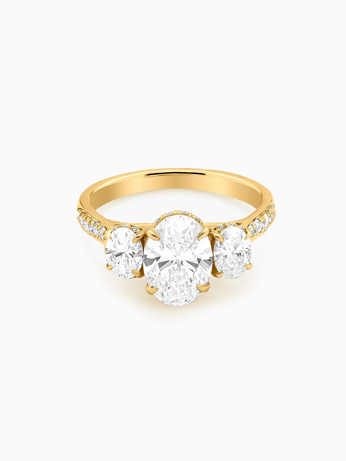Radiant Trinity Diamond Ring - Evol Jewels