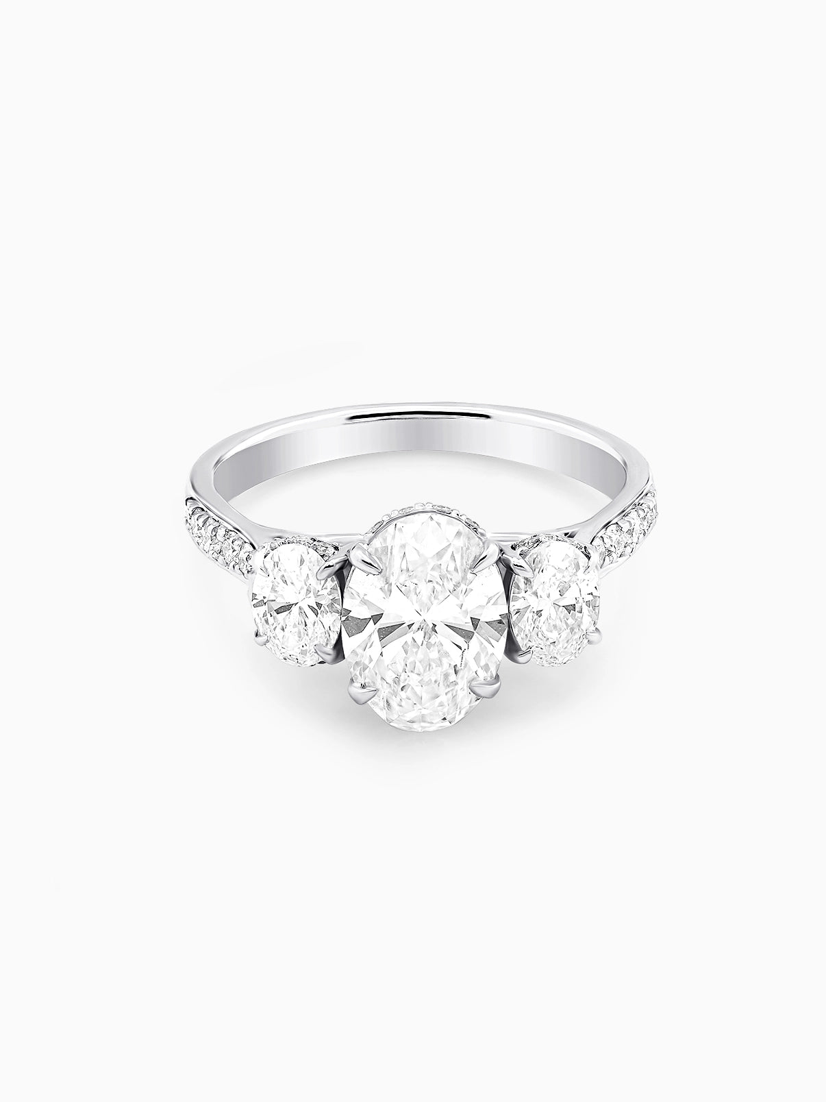 Radiant Trinity Diamond Ring - Evol Jewels