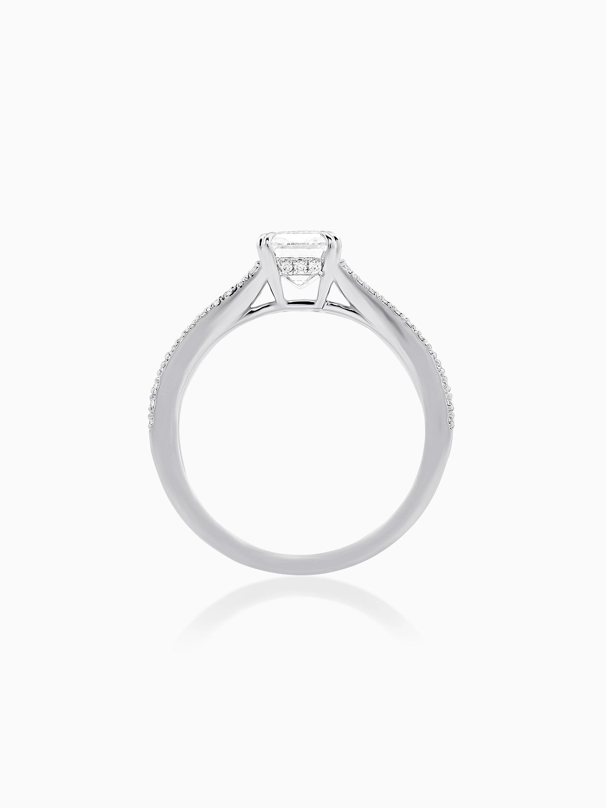 Lustrous Split Emerald Ring - Evol Jewels