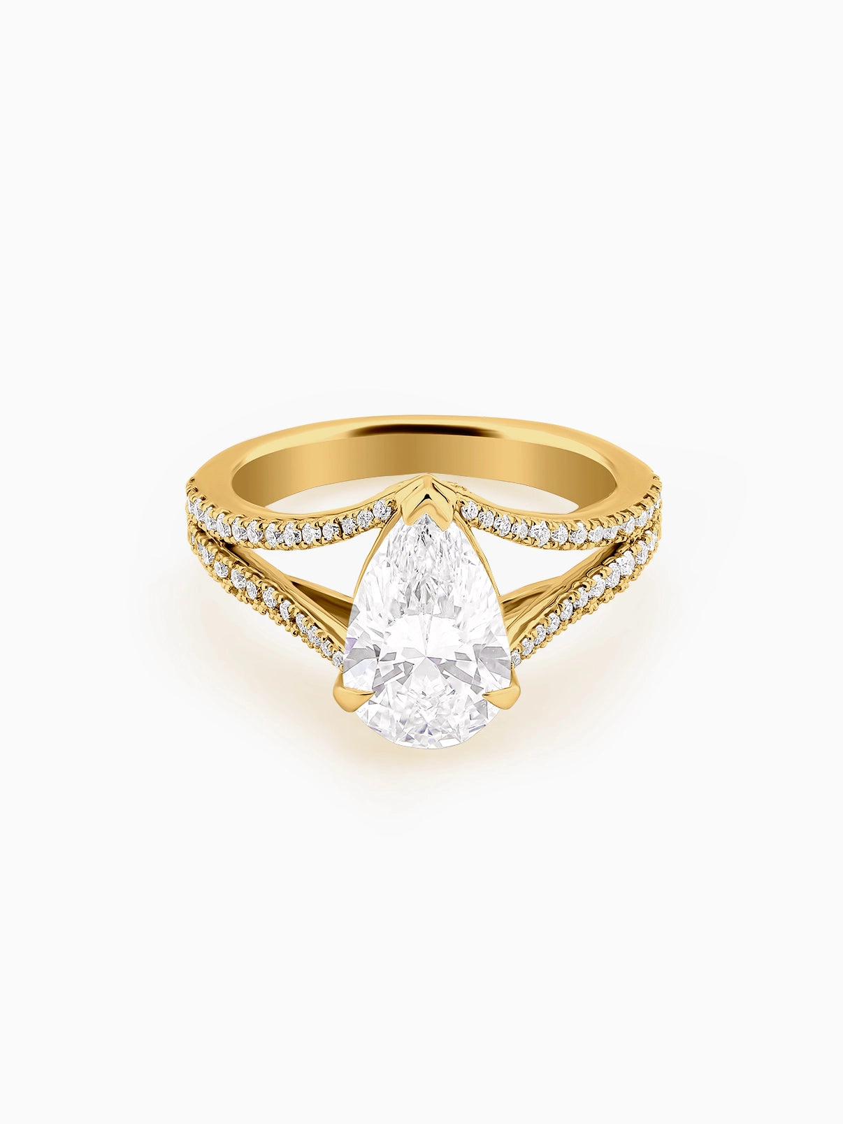 Ethereal Pear Diamond Ring - Evol Jewels