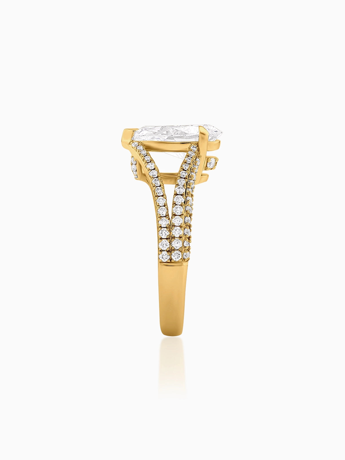 Ethereal Pear Diamond Ring - Evol Jewels