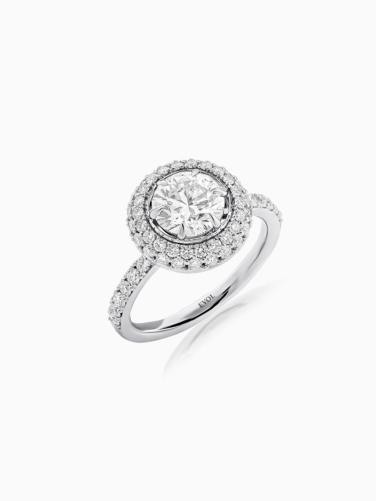 Halo Glow Diamond Ring - Evol Jewels