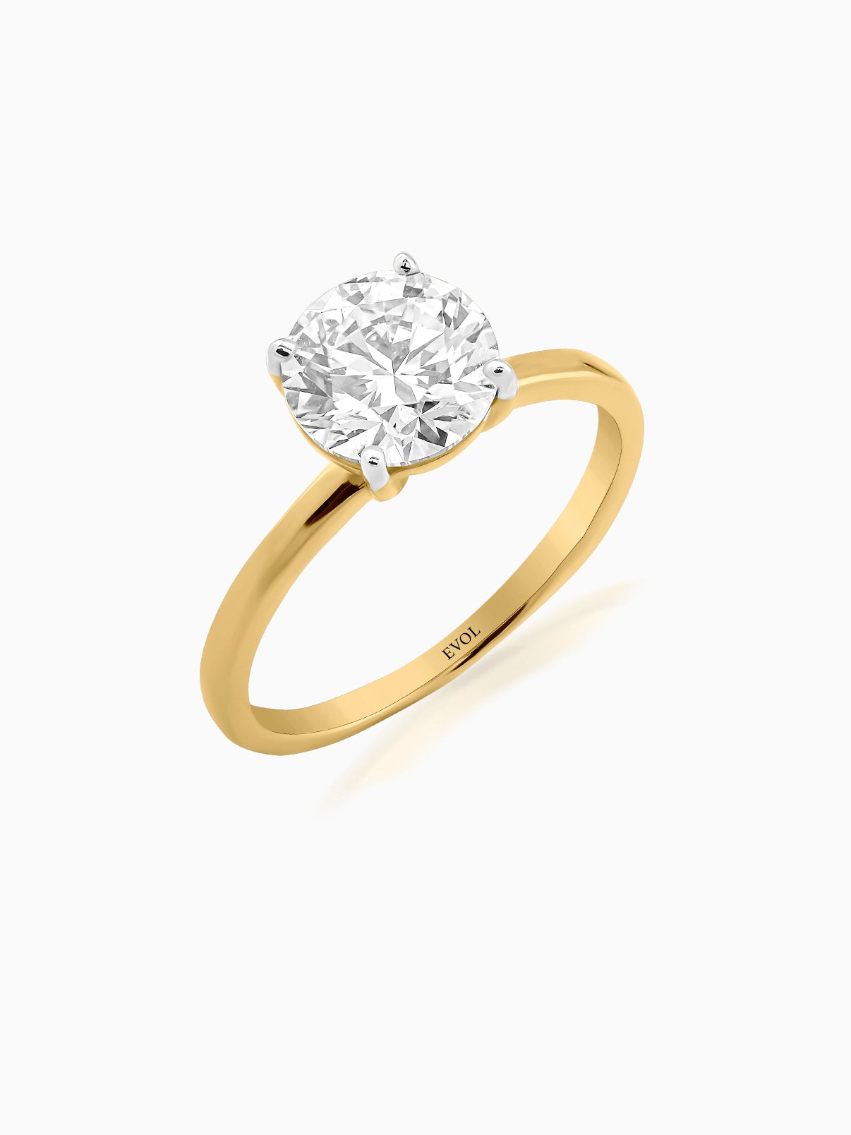 Pristine Round Diamond Ring - Evol Jewels