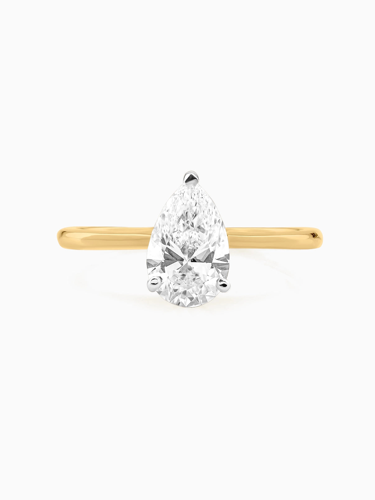 Minimalist Pear Cut Ring - Evol Jewels