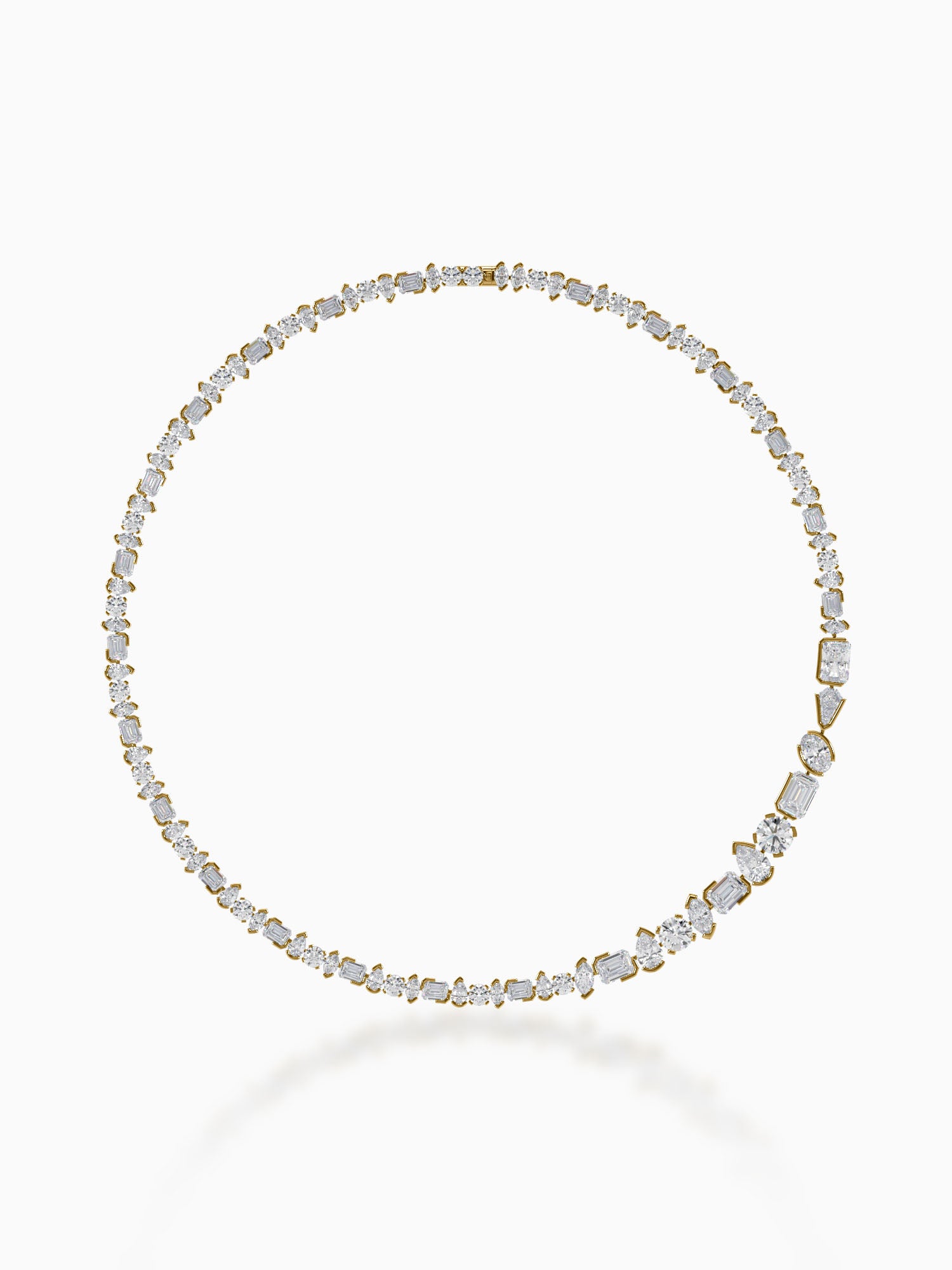 Wanderlust mix diamond necklace - Evol Jewels