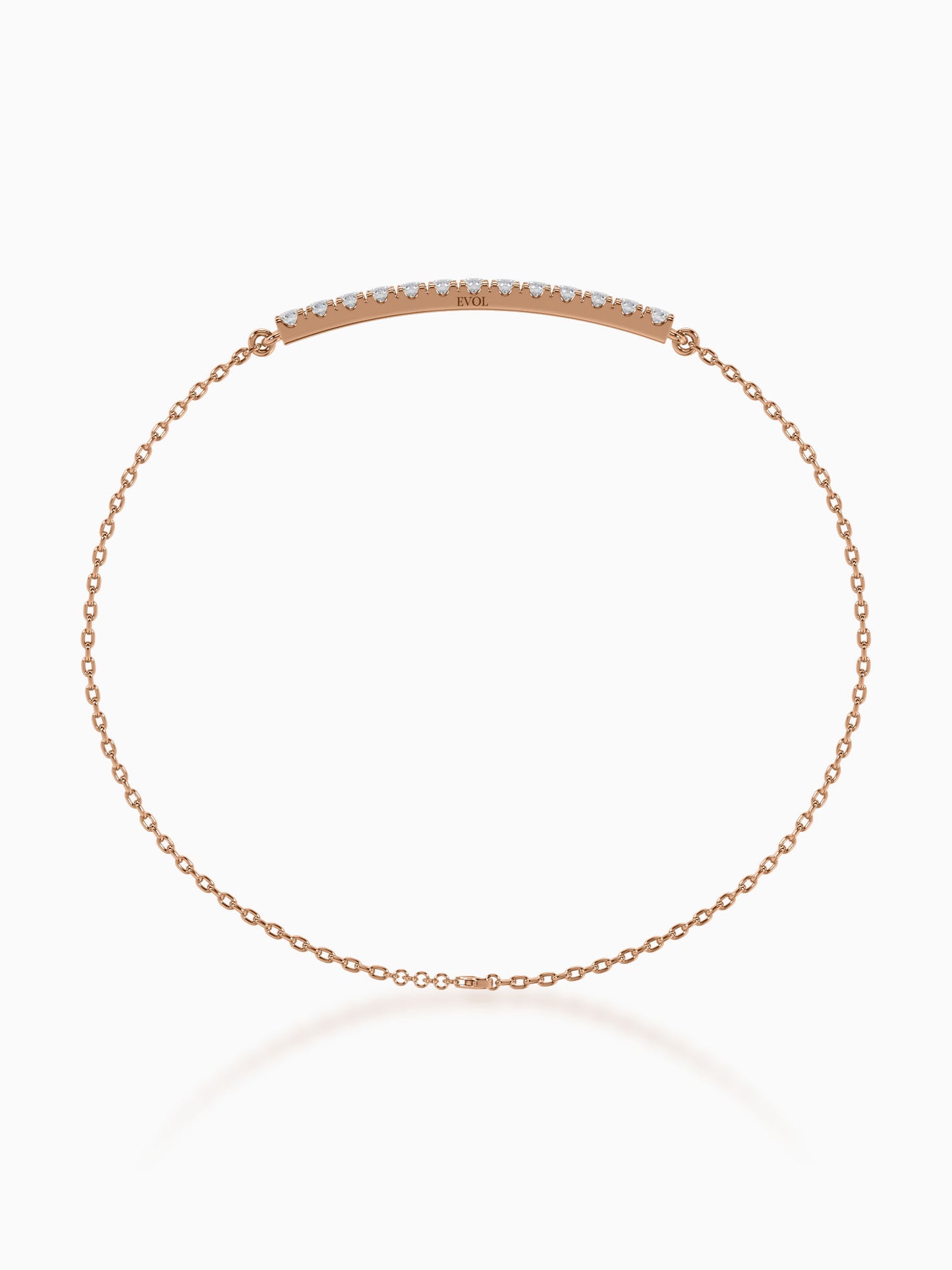 Lineal Diamond Chain Bracelet - Evol Jewels