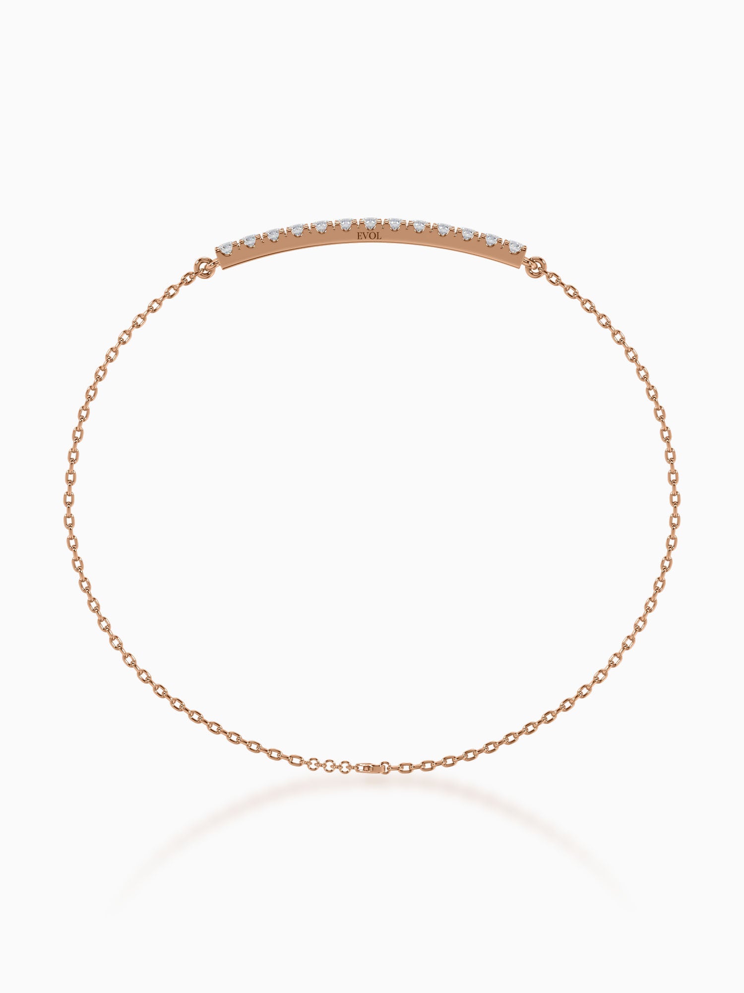 Lineal Diamond Chain Bracelet - Evol Jewels