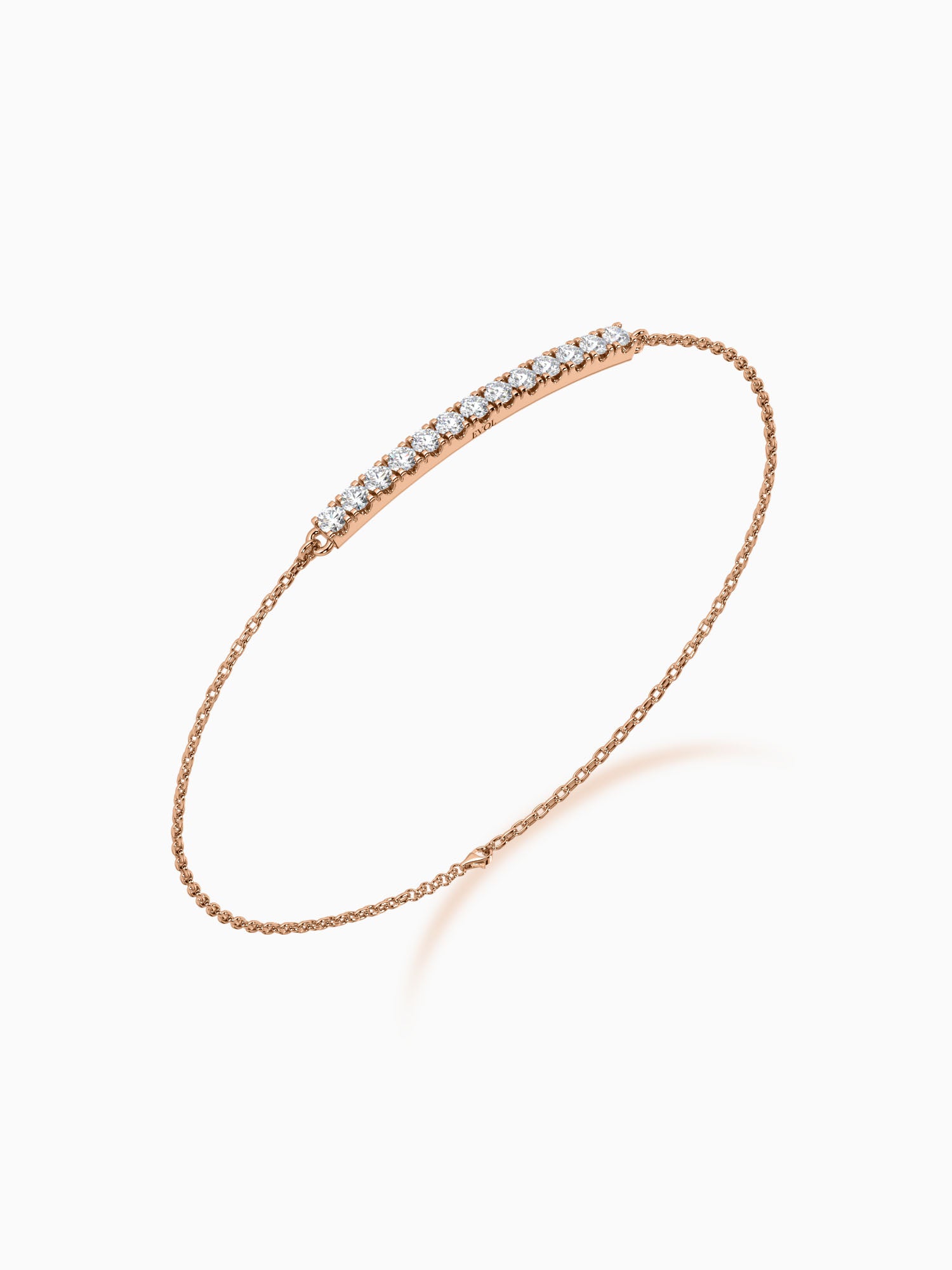 Lineal Diamond Chain Bracelet - Evol Jewels