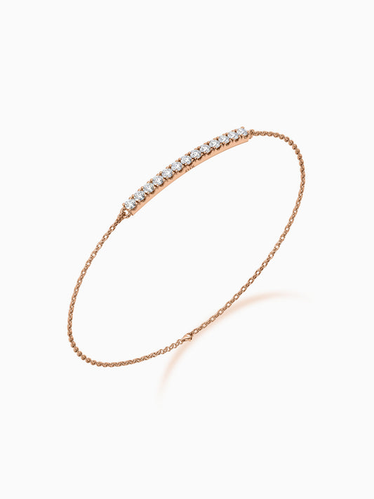 Lineal Diamond Chain Bracelet - Evol Jewels