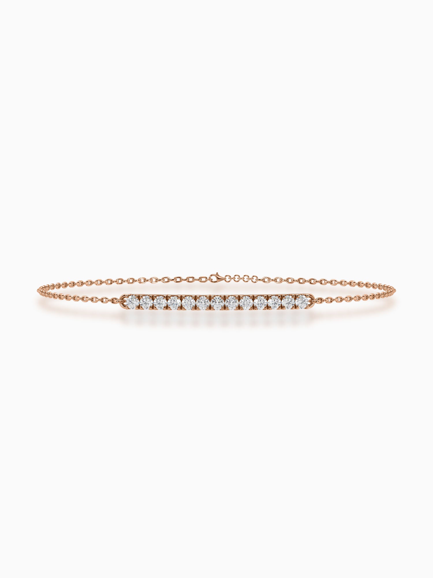 Lineal Diamond Chain Bracelet - Evol Jewels