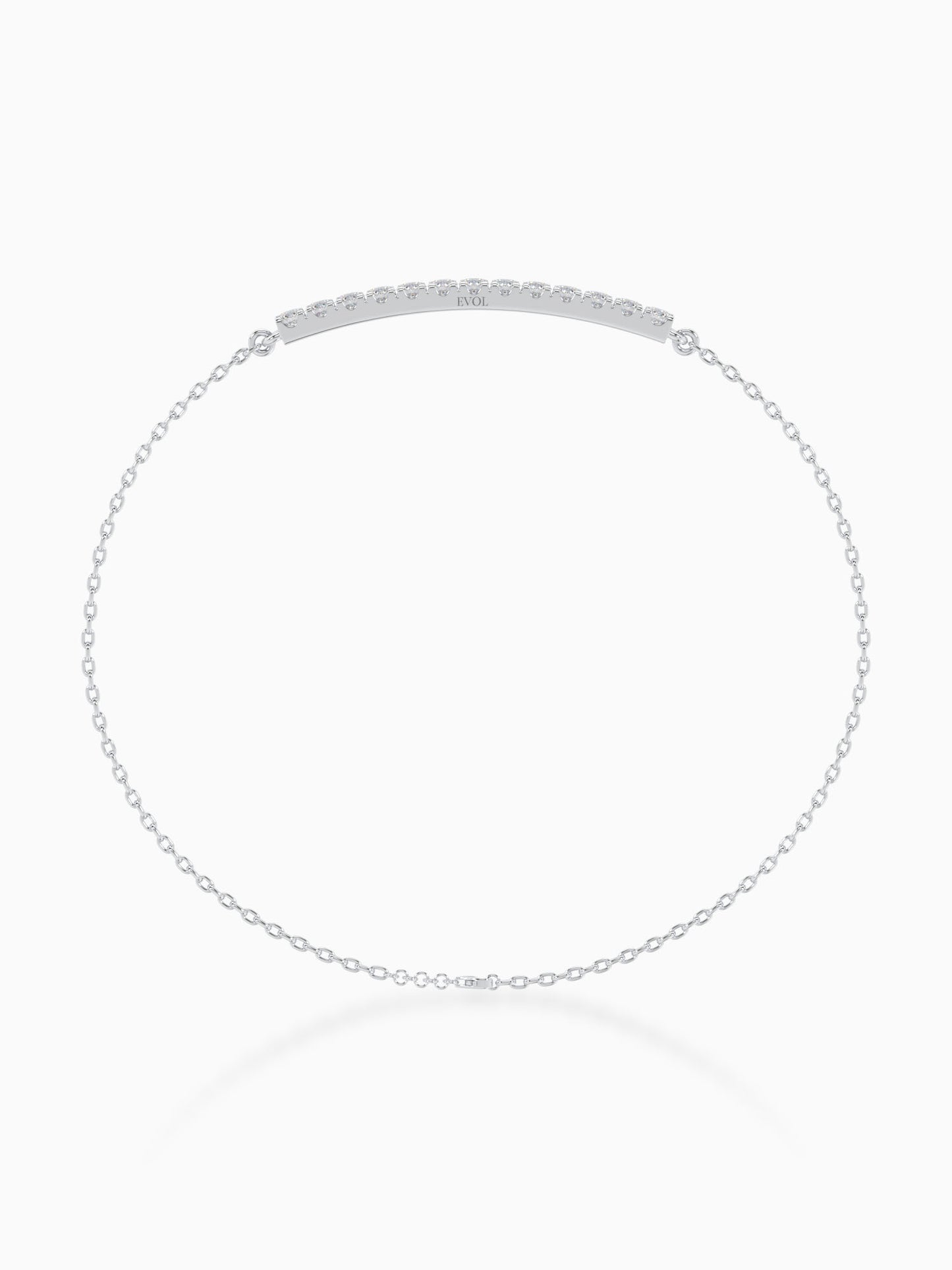 Lineal Diamond Chain Bracelet - Evol Jewels