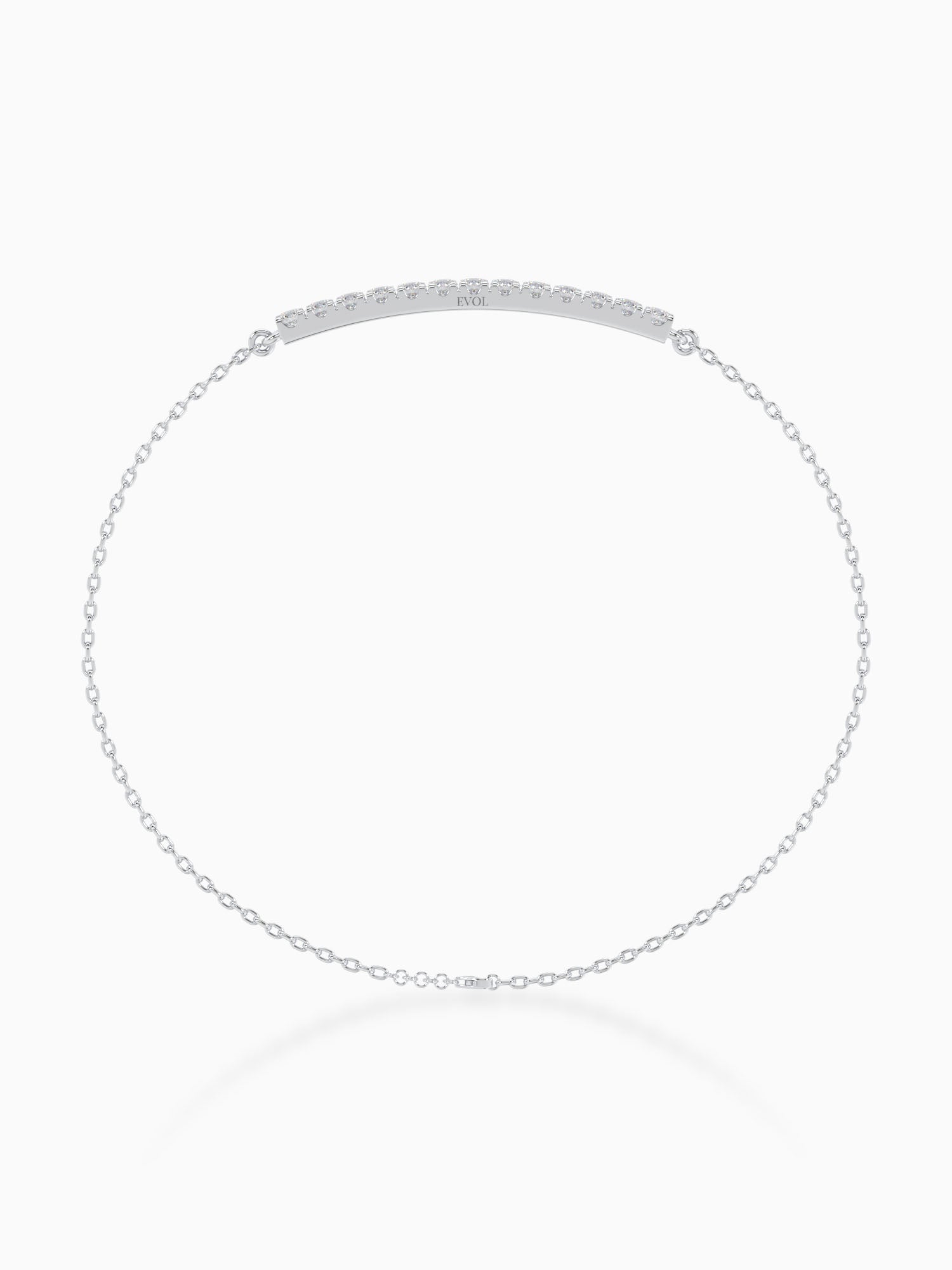 Lineal Diamond Chain Bracelet - Evol Jewels