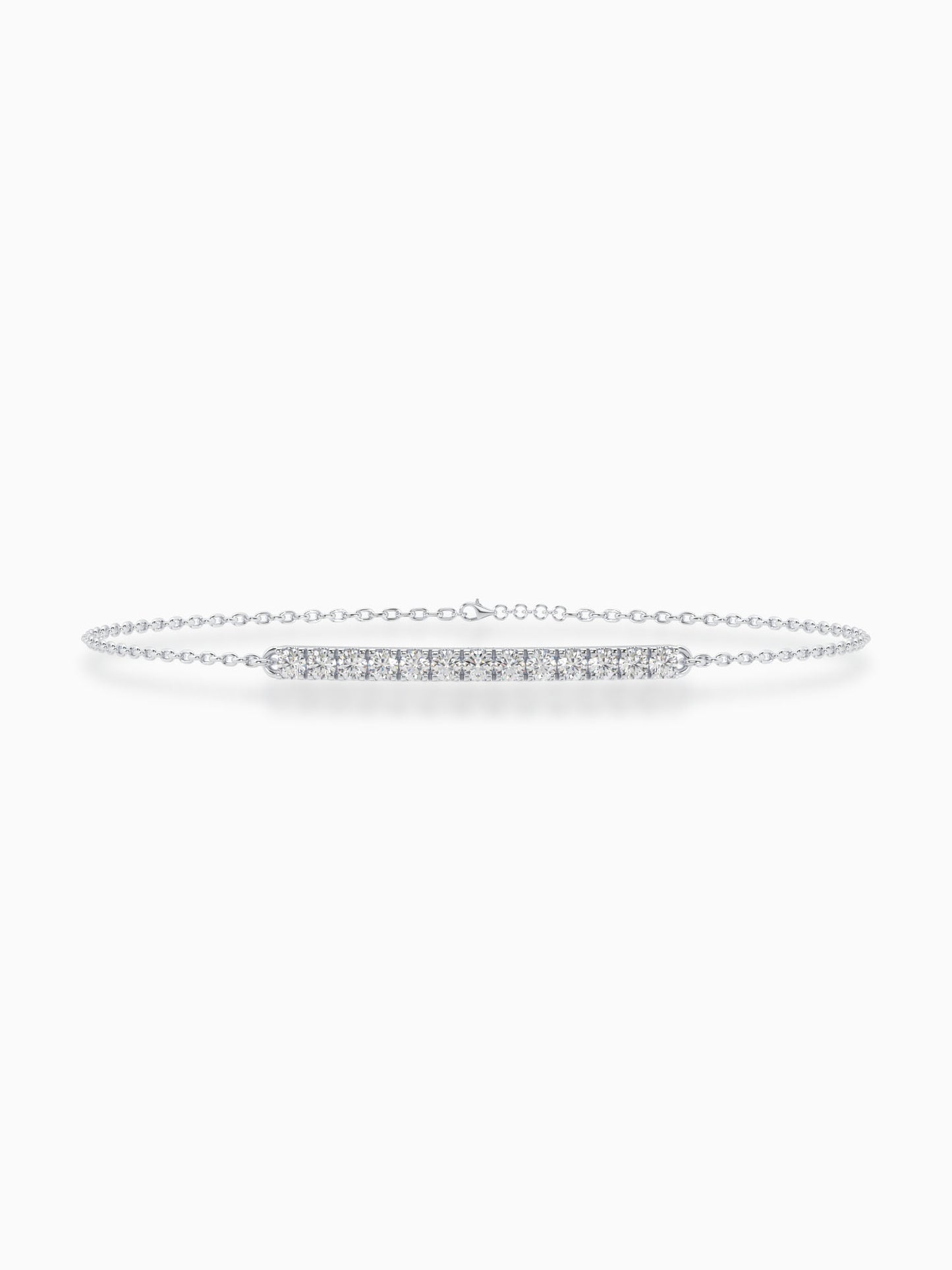 Lineal Diamond Chain Bracelet - Evol Jewels