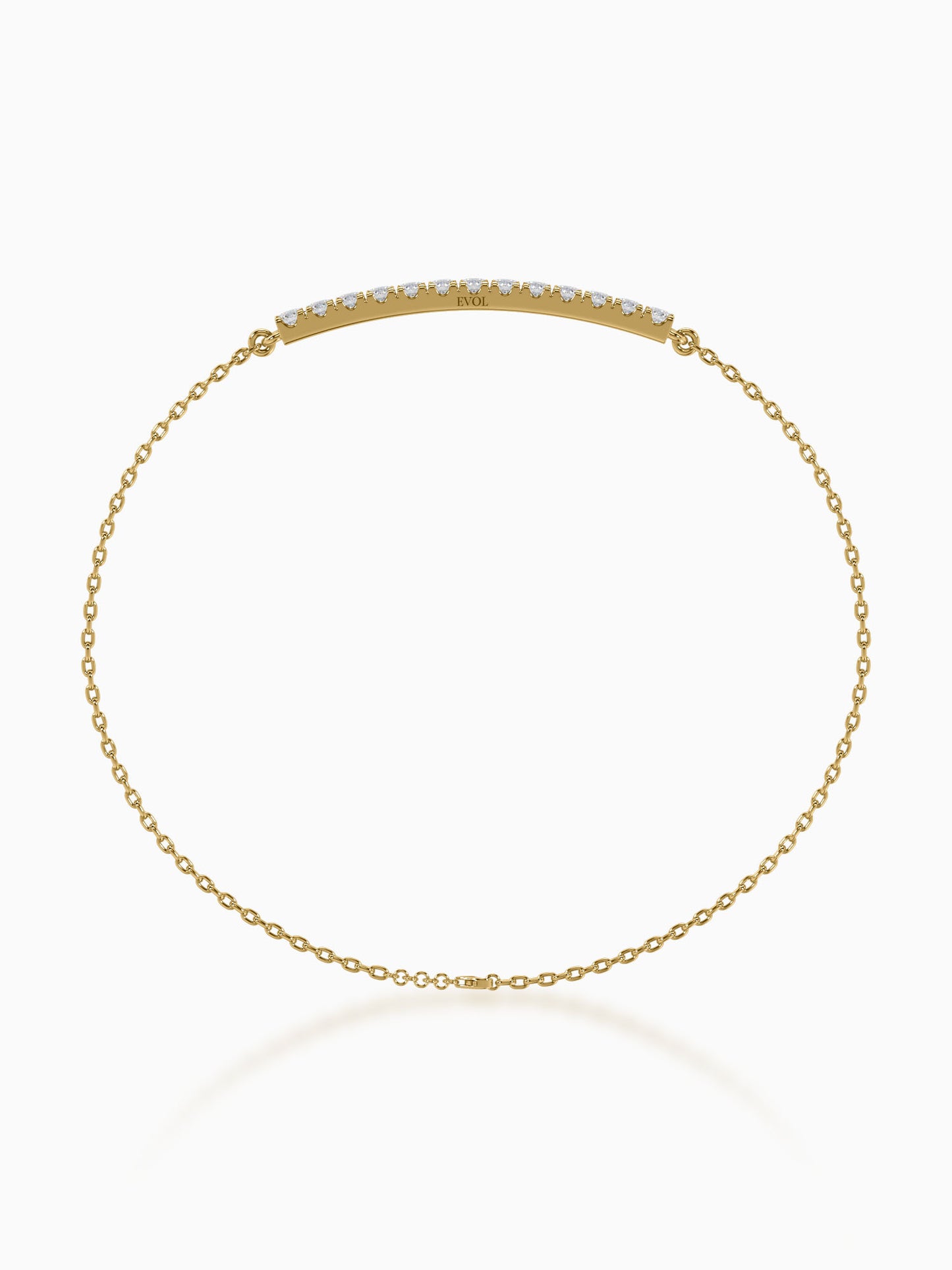 Lineal Diamond Chain Bracelet - Evol Jewels