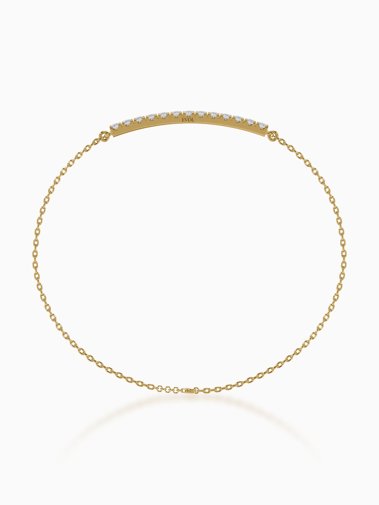 Lineal Diamond Chain Bracelet - Evol Jewels