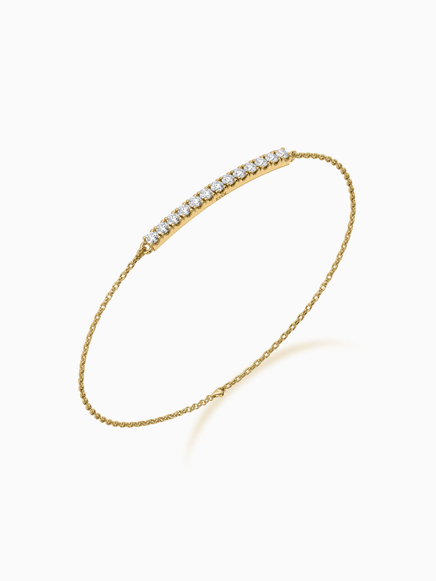 Lineal Diamond Chain Bracelet - Evol Jewels