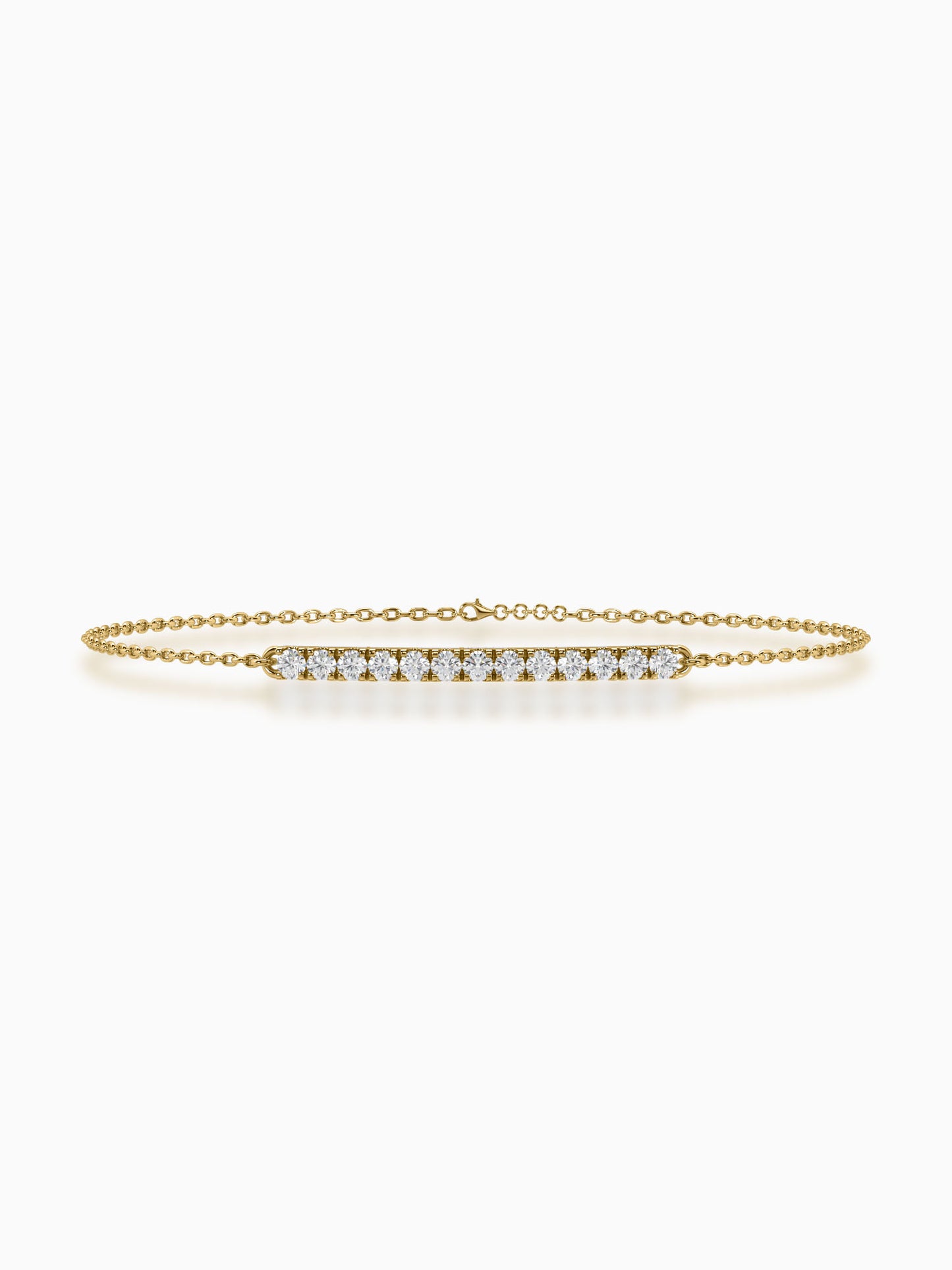 Lineal Diamond Chain Bracelet - Evol Jewels