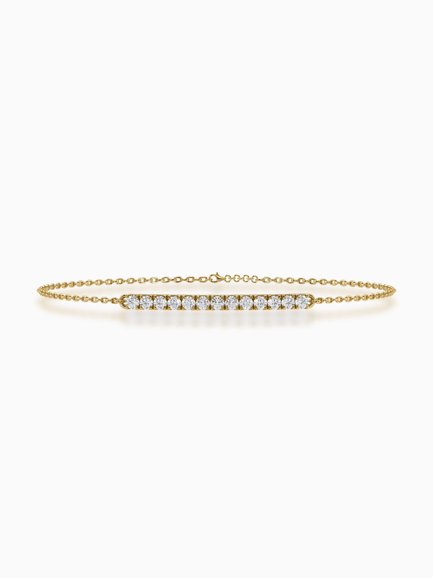 Lineal Diamond Chain Bracelet - Evol Jewels