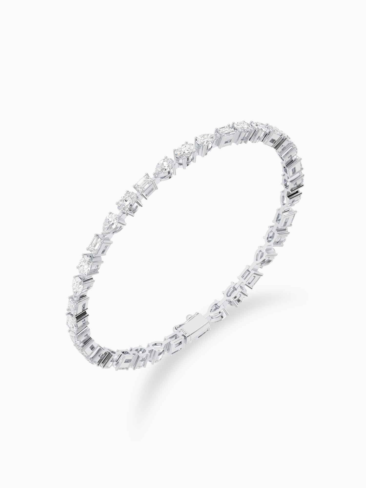 Poly Dazzle Diamond Tennis Bracelet