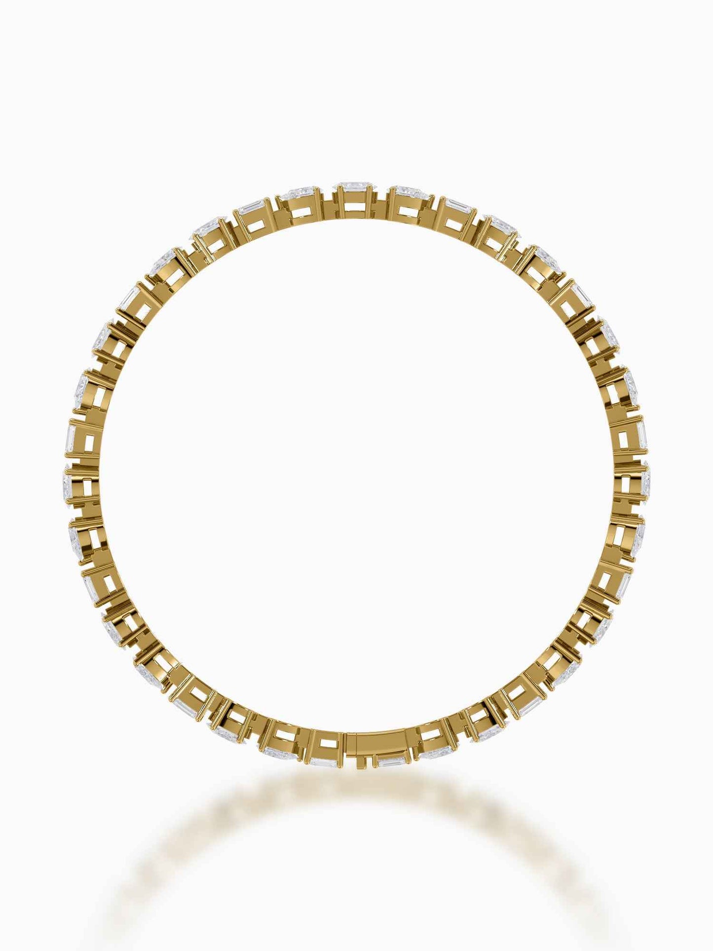 Poly Dazzle Diamond Tennis Bracelet