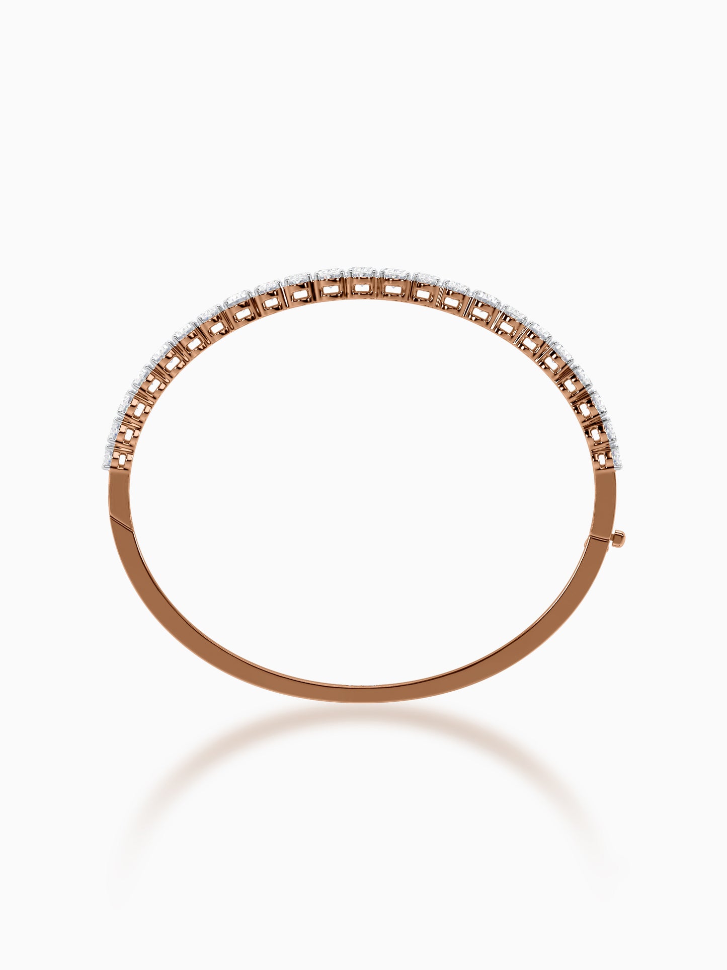 Sterling Diamond Bangle Bracelet - Evol Jewels