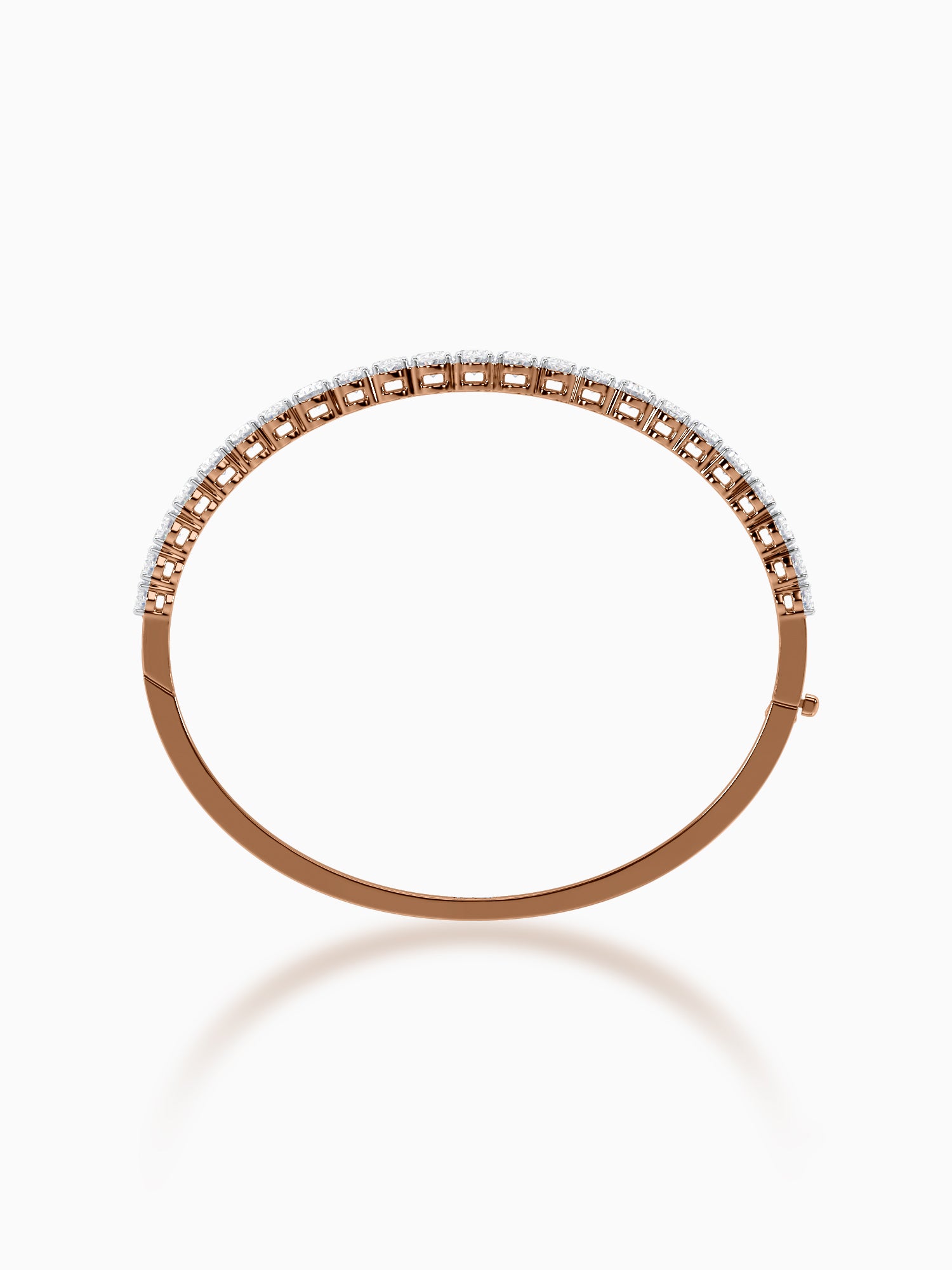 Sterling Diamond Bangle Bracelet - Evol Jewels