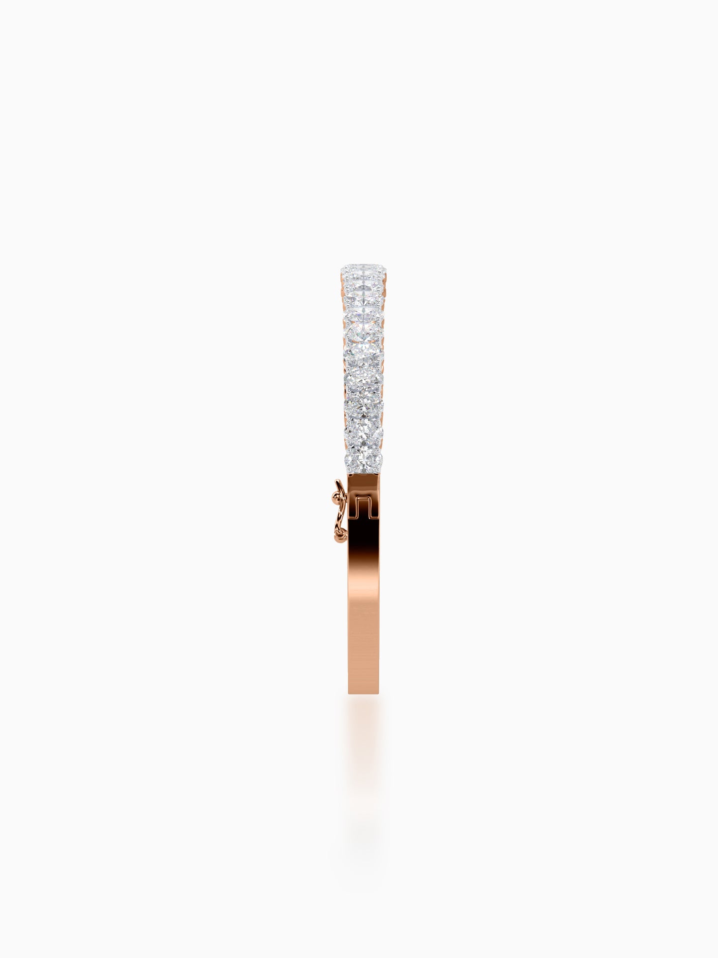 Sterling Diamond Bangle Bracelet - Evol Jewels