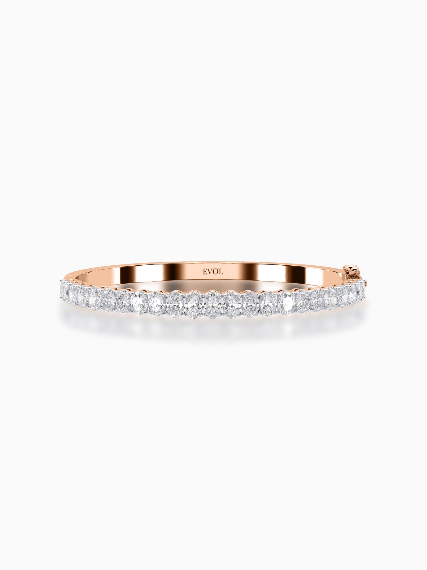 Sterling Diamond Bangle Bracelet - Evol Jewels