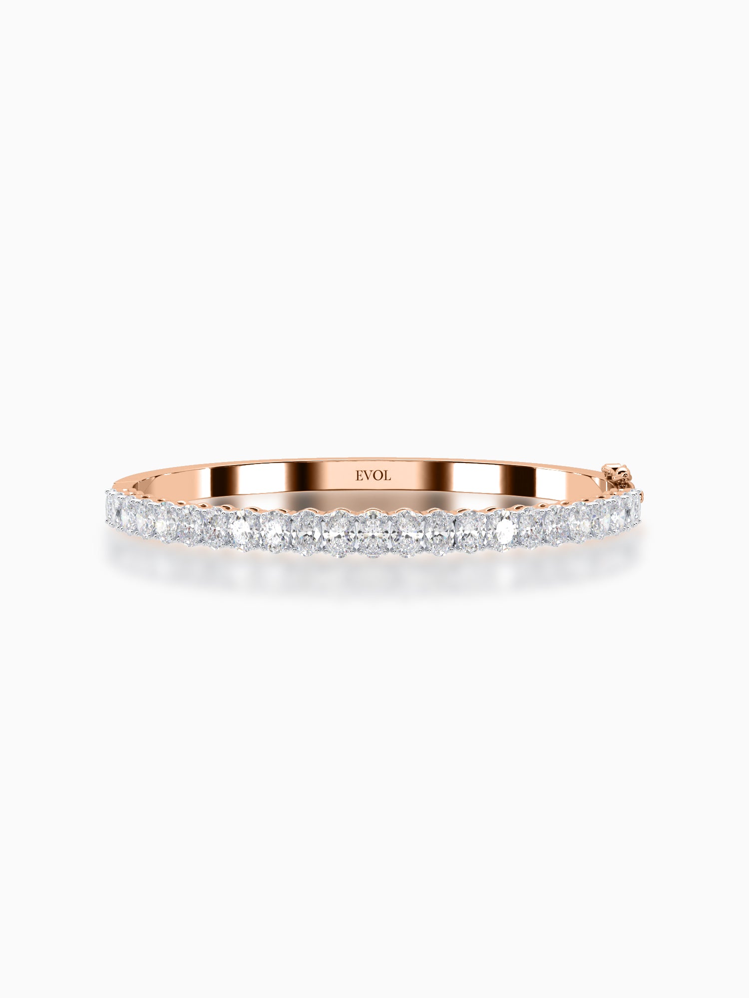 Sterling Diamond Bangle Bracelet - Evol Jewels