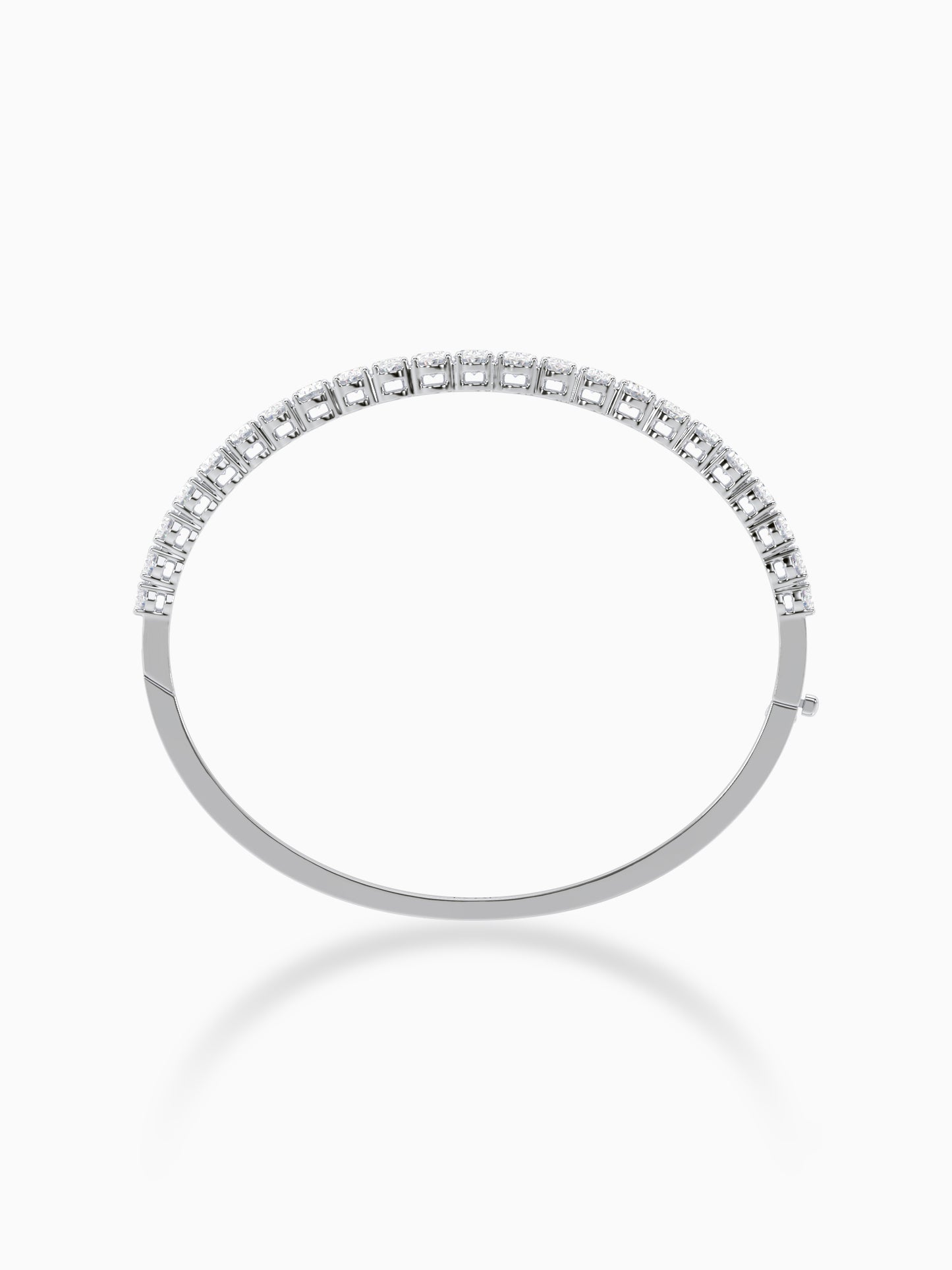 Sterling Diamond Bangle Bracelet - Evol Jewels