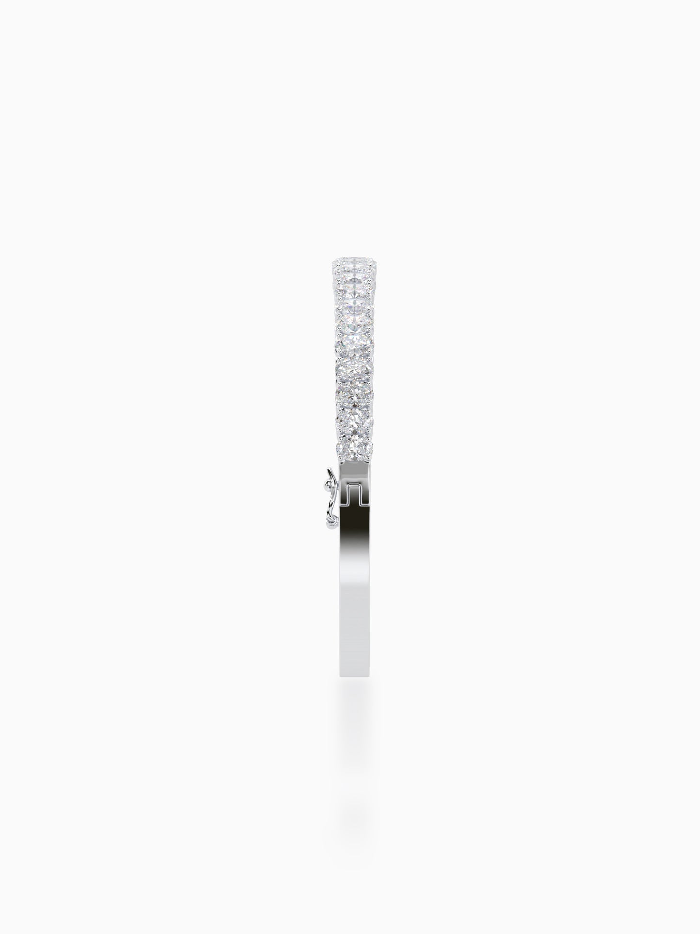 Sterling Diamond Bangle Bracelet - Evol Jewels