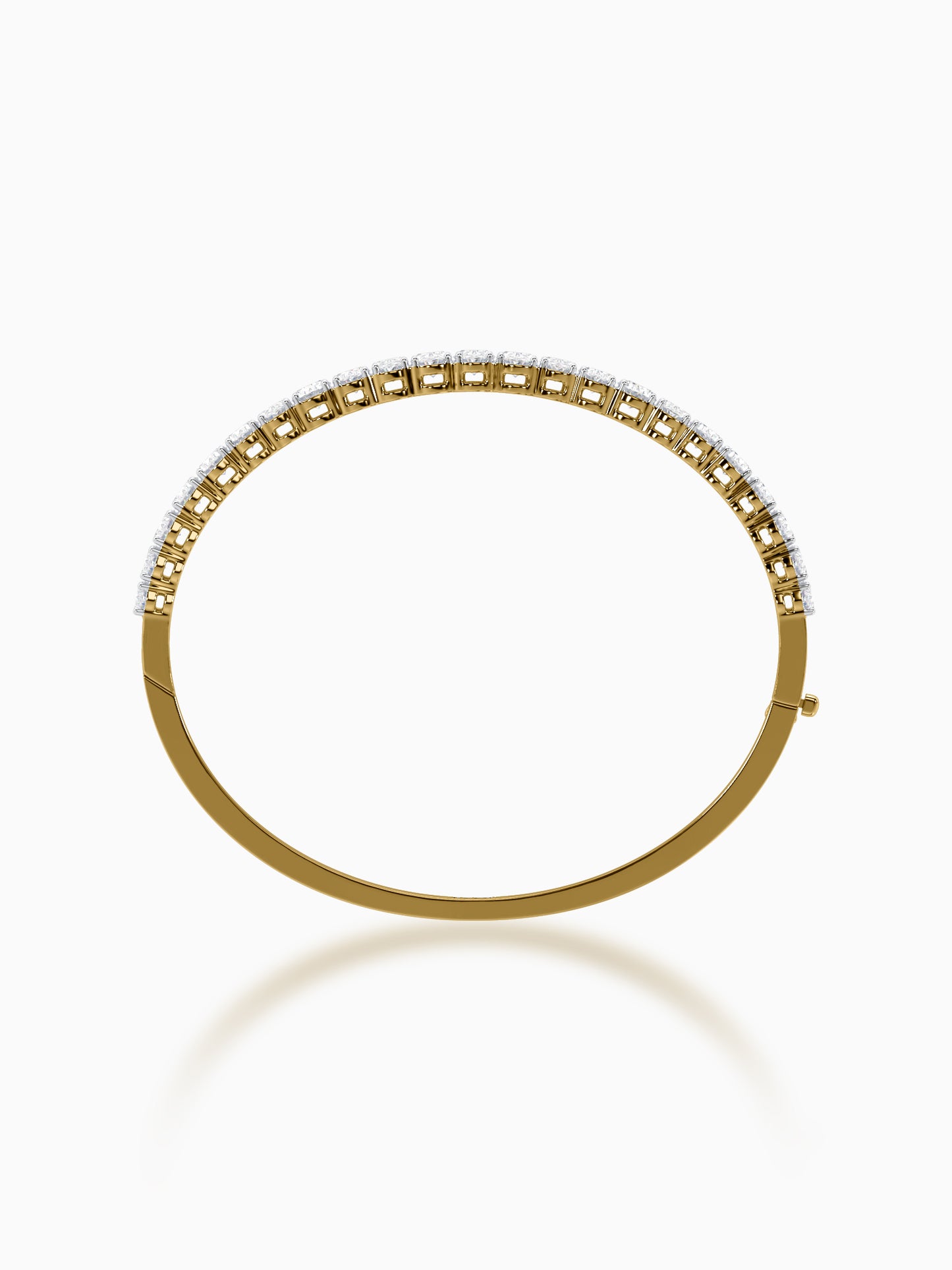 Sterling Diamond Bangle Bracelet - Evol Jewels
