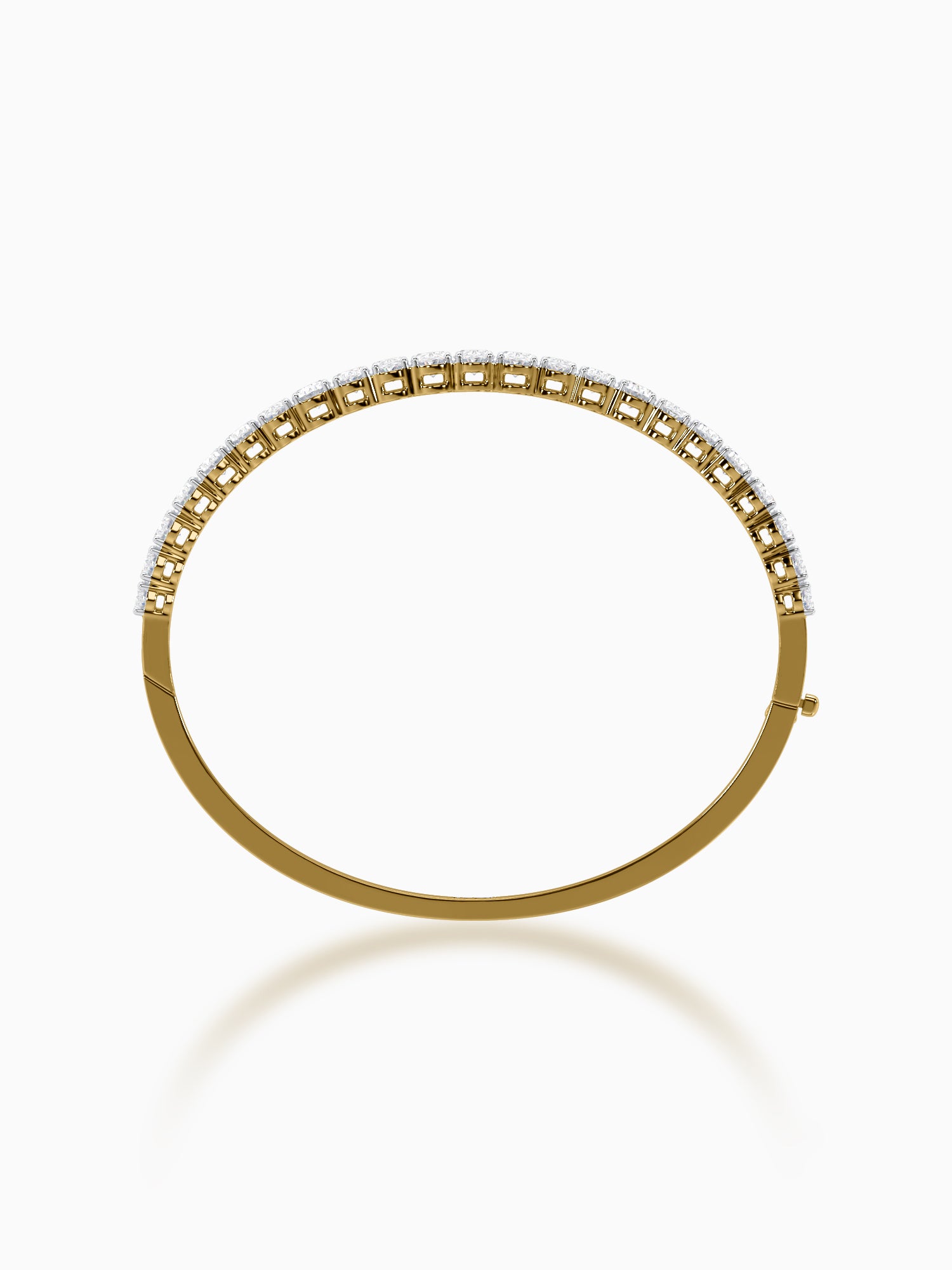 Sterling Diamond Bangle Bracelet - Evol Jewels