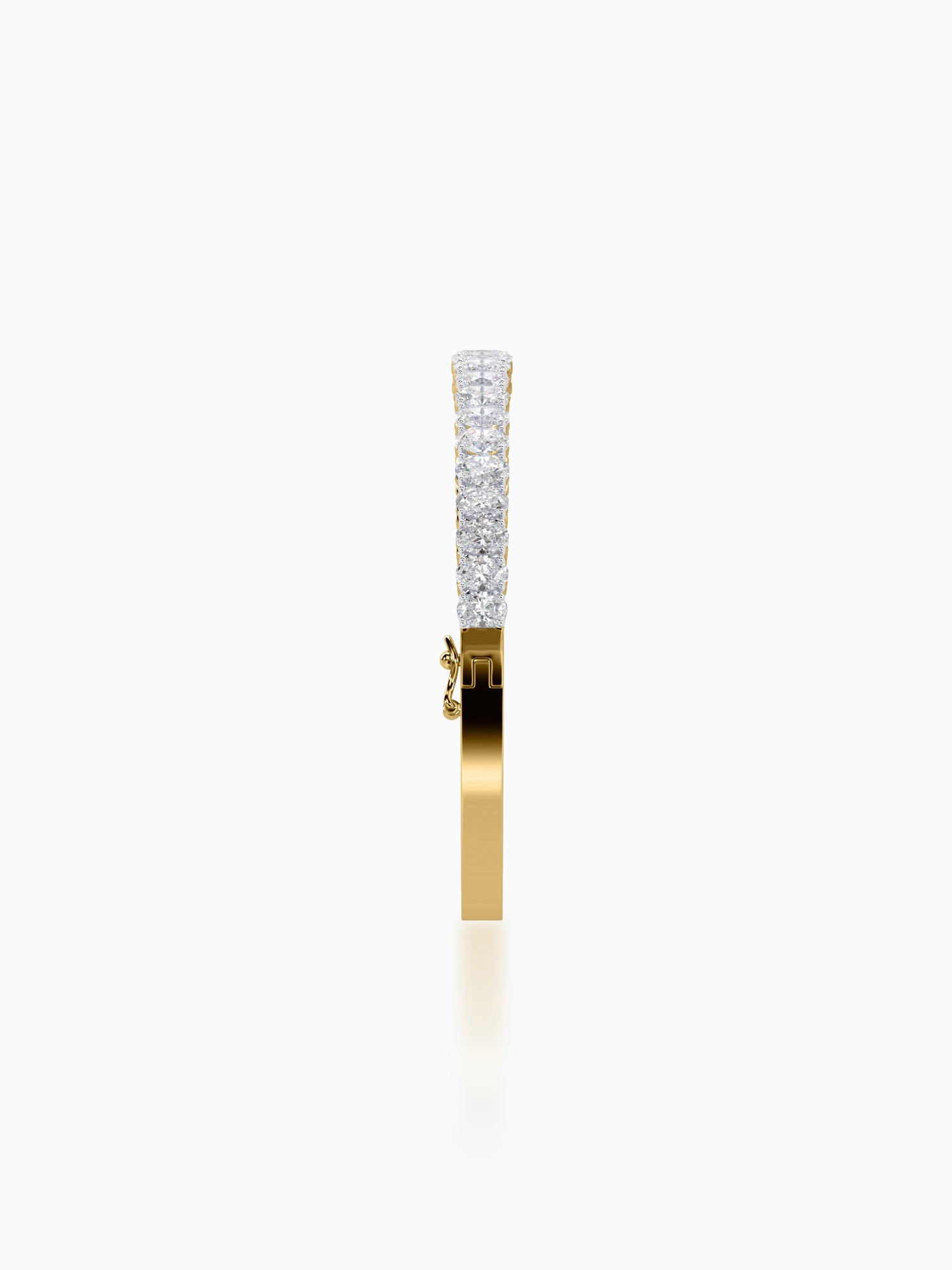 Sterling Diamond Bangle Bracelet - Evol Jewels