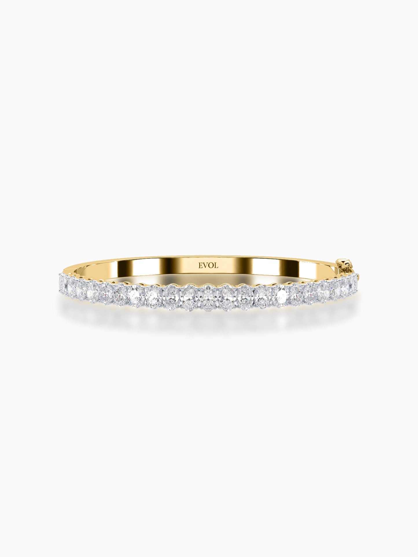 Sterling Diamond Bangle Bracelet - Evol Jewels