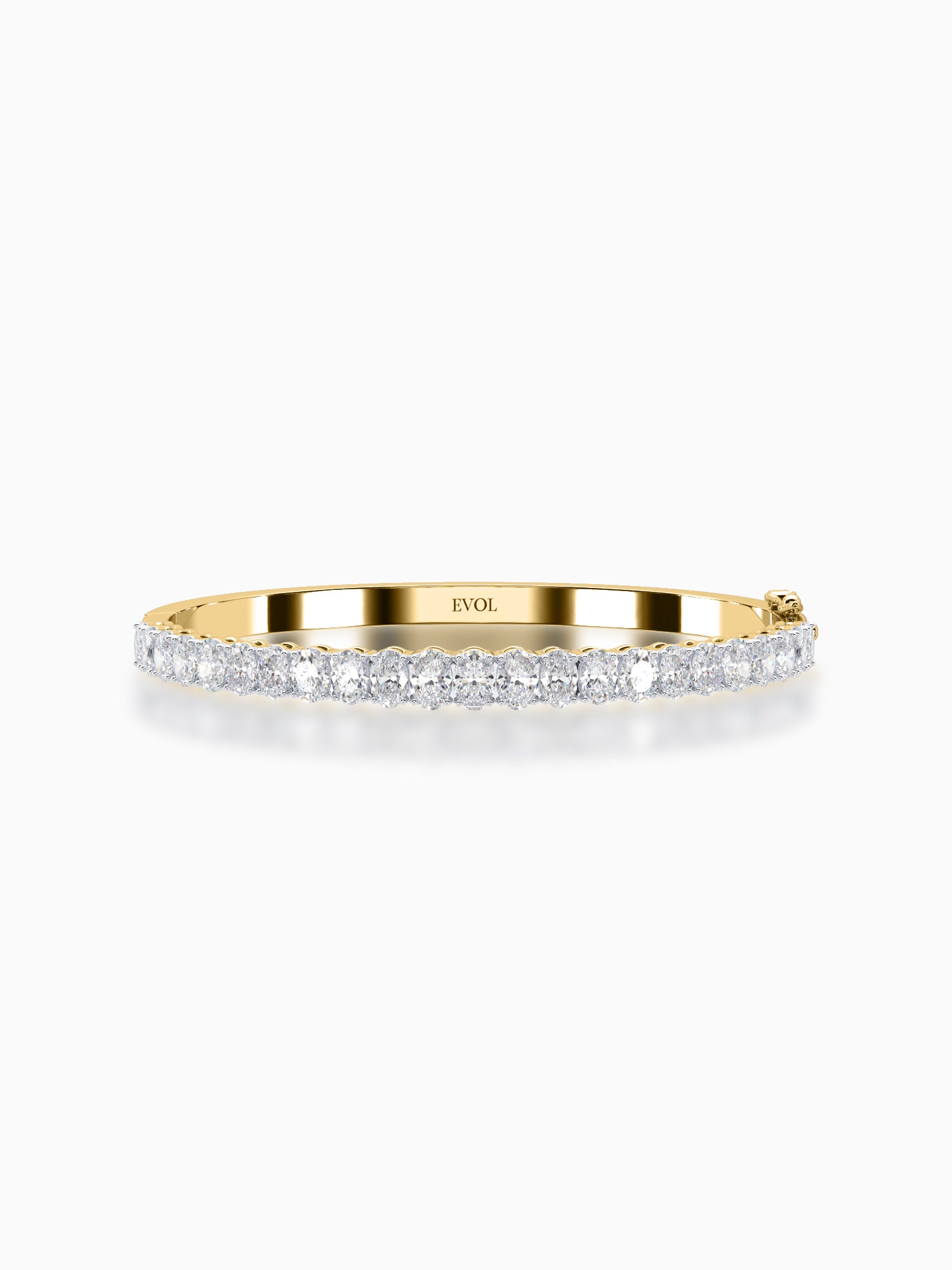 Sterling Diamond Bangle Bracelet - Evol Jewels
