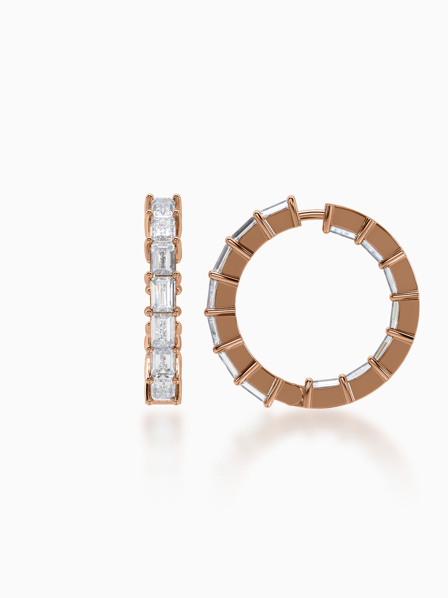 Stellar Diamond Hoop Earrings