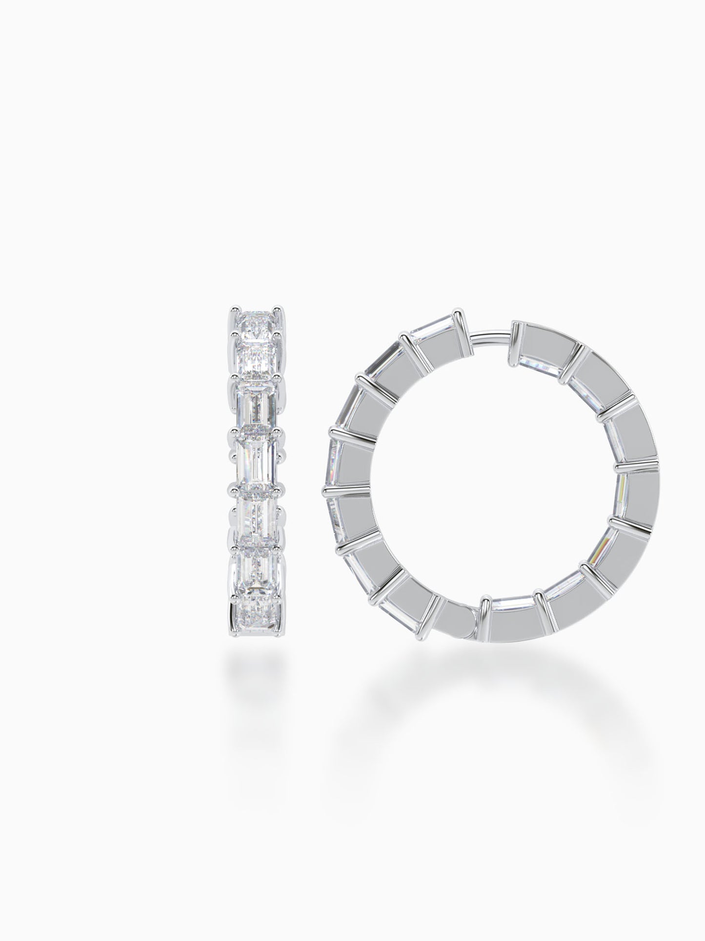 Stellar Diamond Hoop Earrings