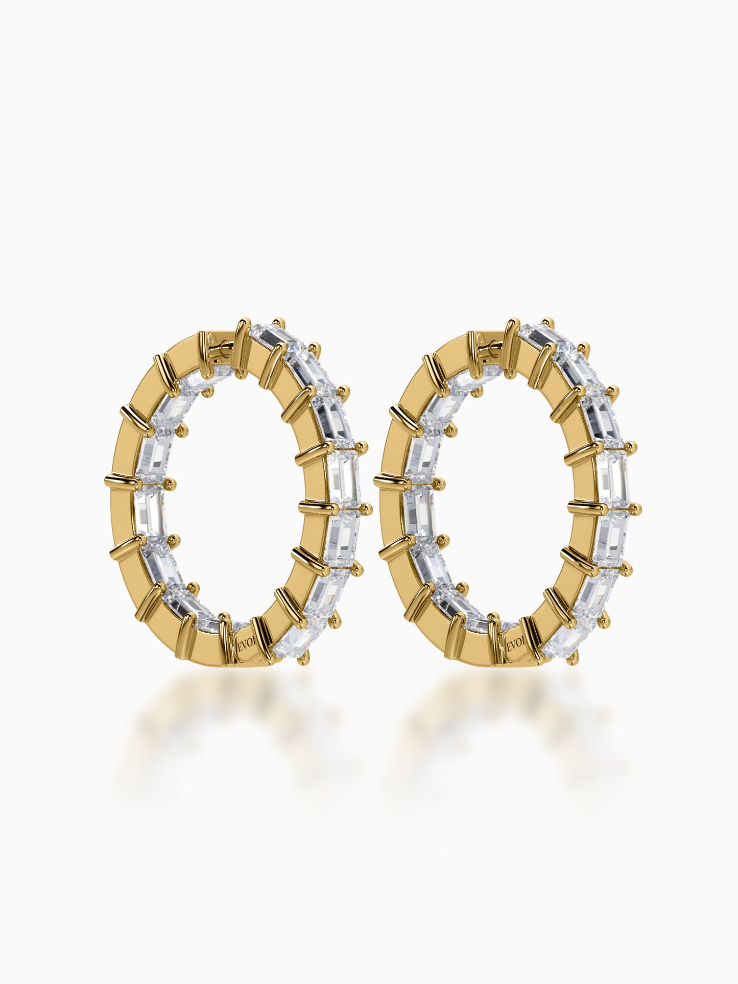 Stellar Diamond Hoop Earrings