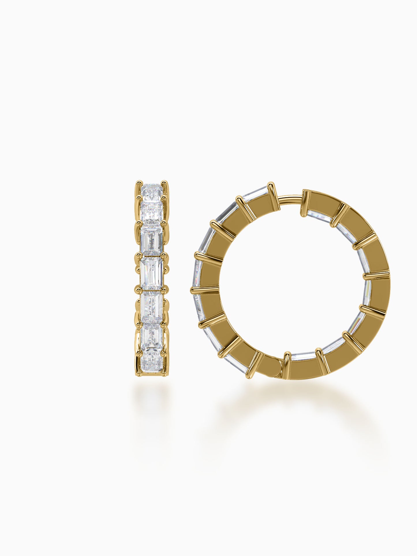Stellar Diamond Hoop Earrings