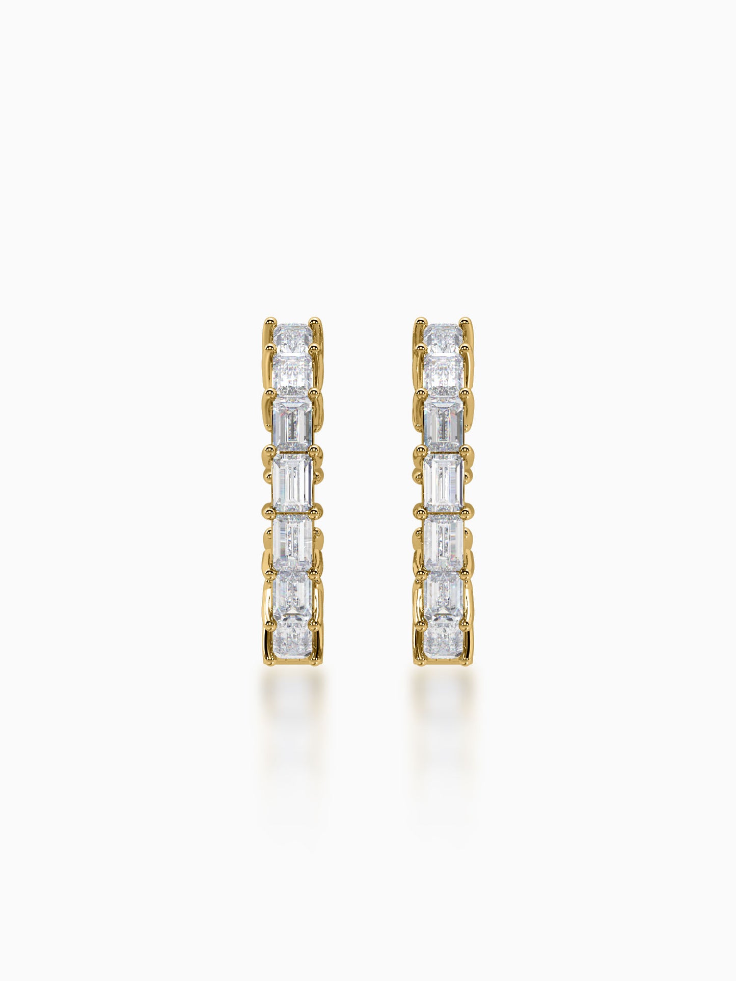 Stellar Diamond Hoop Earrings