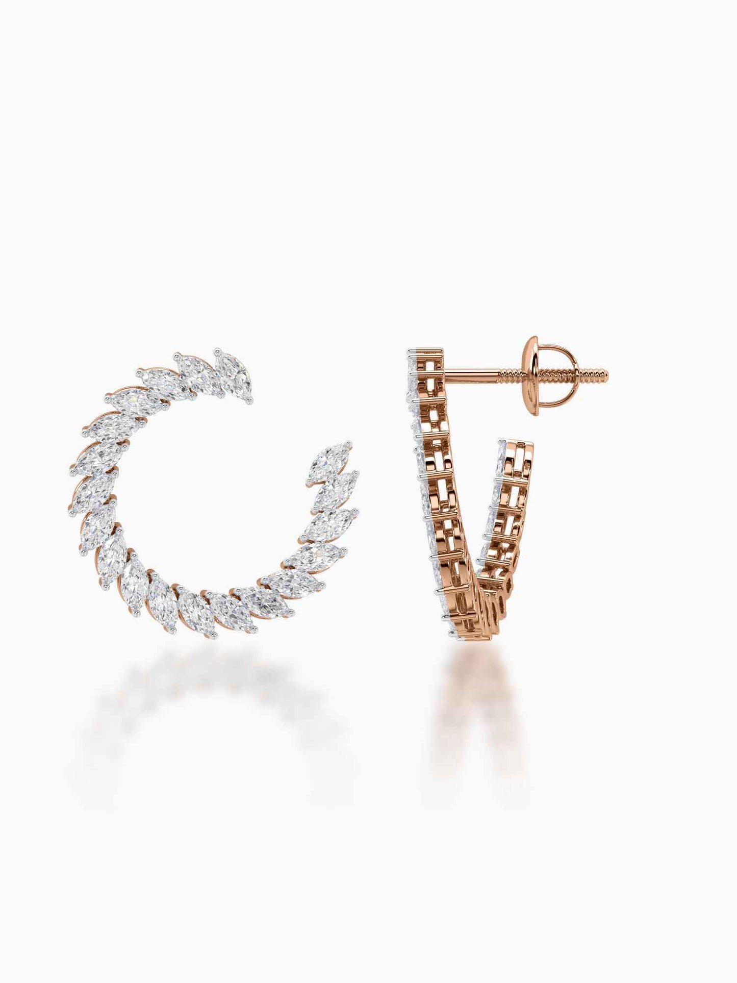 Twirl Diamond Earrings