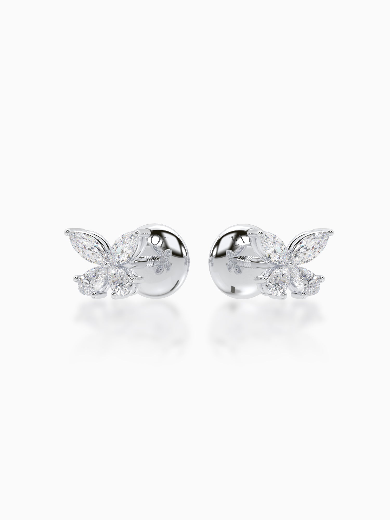 Butterfly Diamond Studs - Evol Jewels