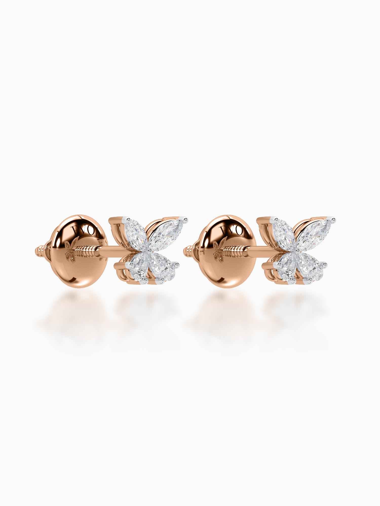 Butterfly Diamond Studs